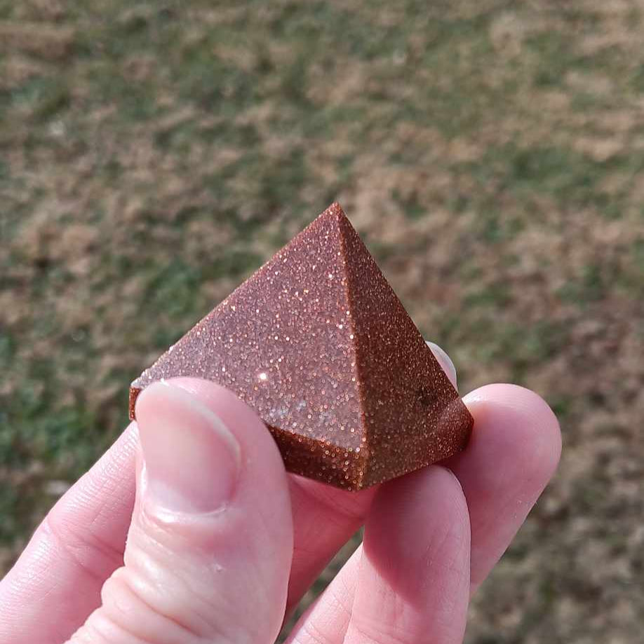 Pyramid: Red Goldstone