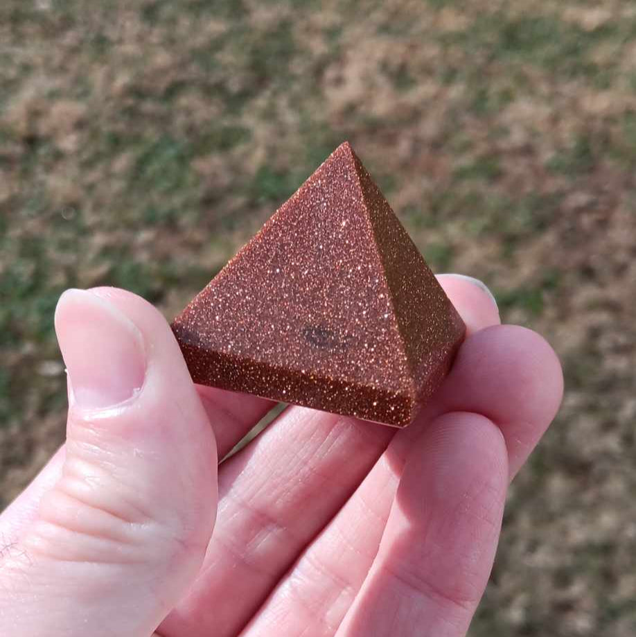 Pyramid: Red Goldstone