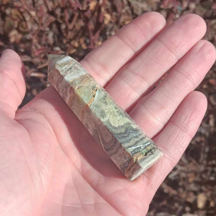Obelisk: Caribbean Calcite 3 Inches