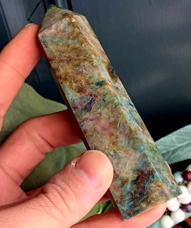 Obelisk: Ruby Fuschite 4.5 Inches