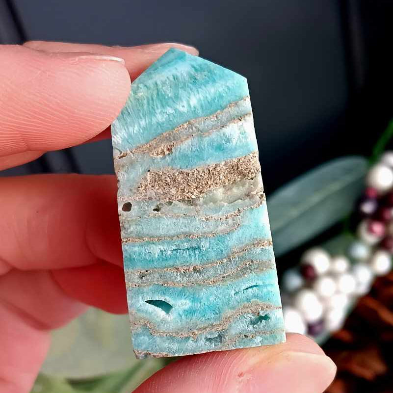 Obelisk: Hemimporhic Caribbean Calcite 1.75 Inches