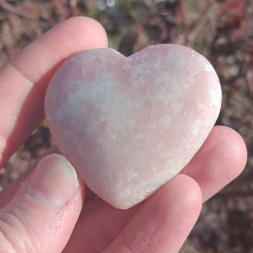 Carving: Pink Rhodonite Heart Carving