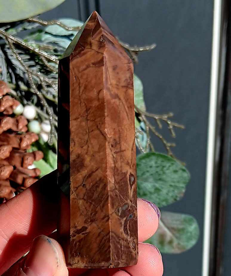 Obelisk: Volcano Agate 3.5 Inches