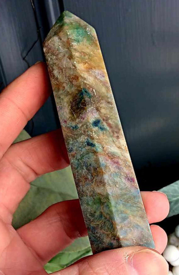 Obelisk: Ruby Fuschite 4.5 Inches