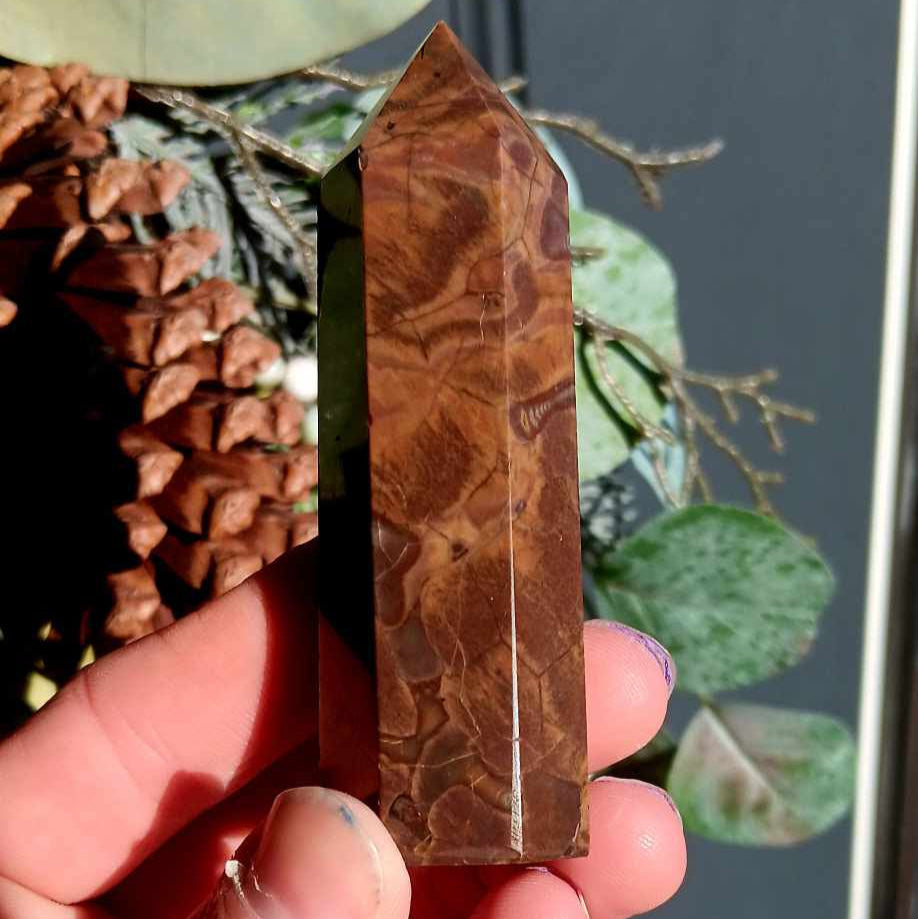 Obelisk: Volcano Agate 3.5 Inches