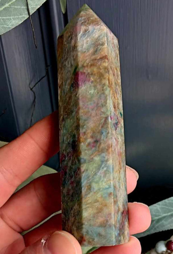 Obelisk: Ruby Fuschite 4.5 Inches