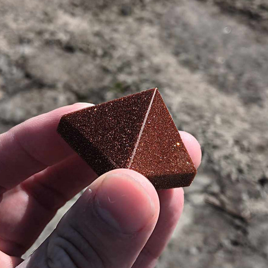 Pyramid: Red Goldstone