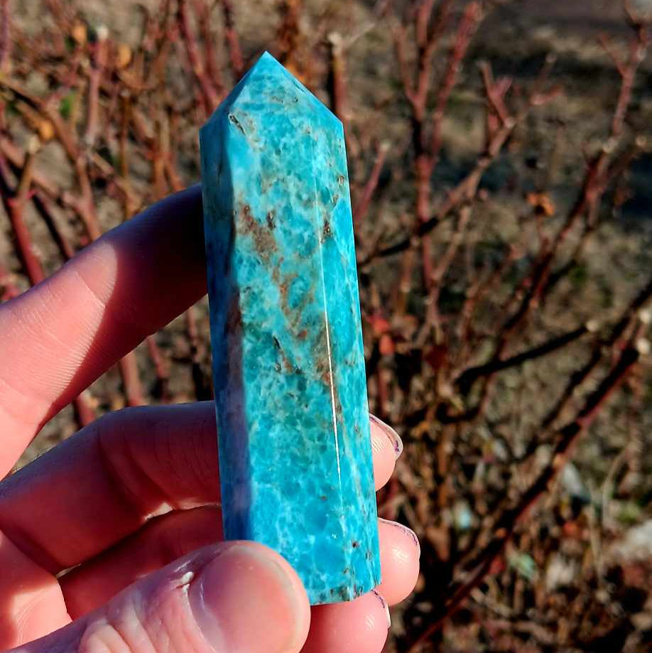 Obelisk: Blue Apatite 3.25 Inches