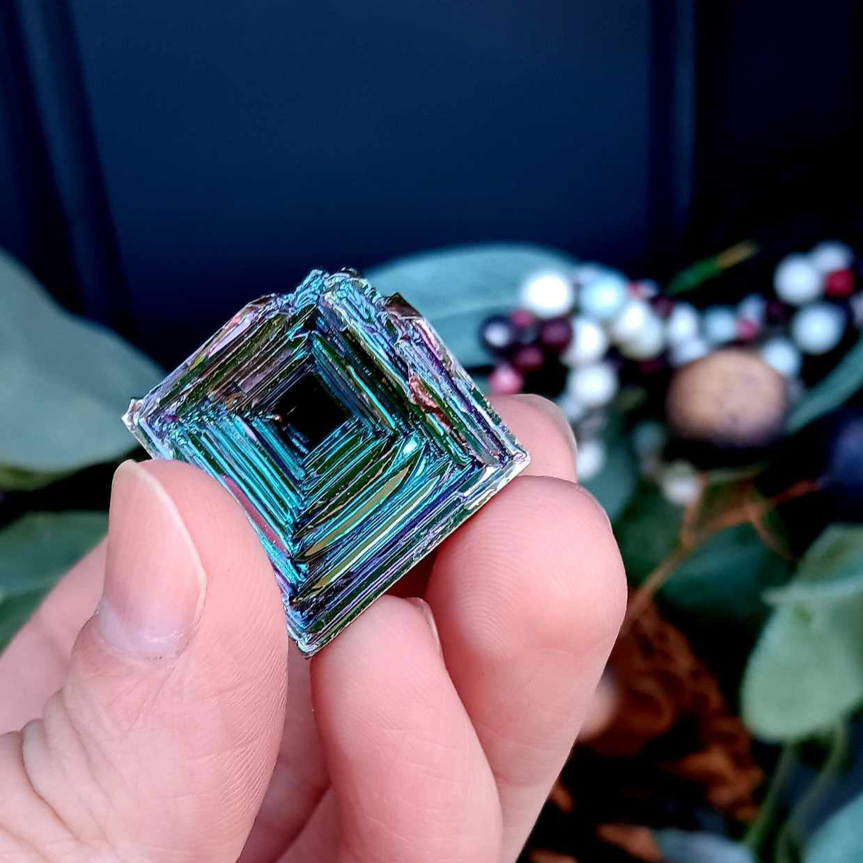 Brand New: Bismuth Titanium Wide Alien Staircase 2 Inches