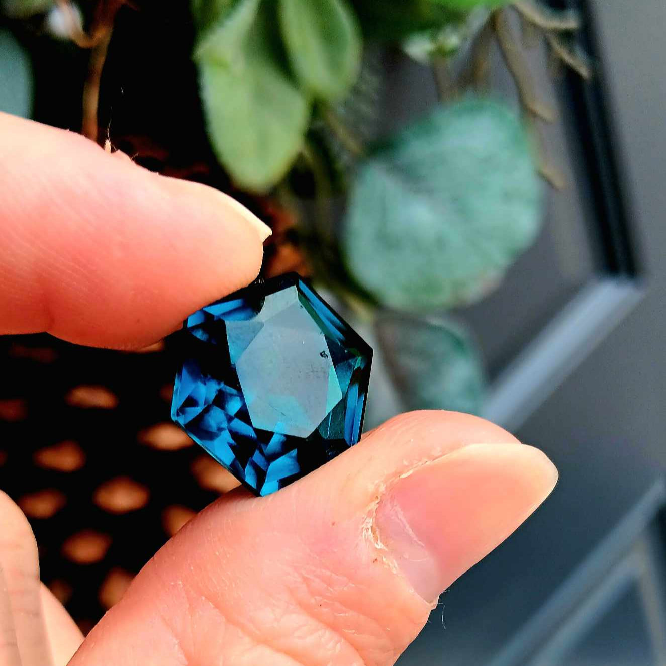 Brand New Facet Cut Gem: Blue Tourmaline Octagonal