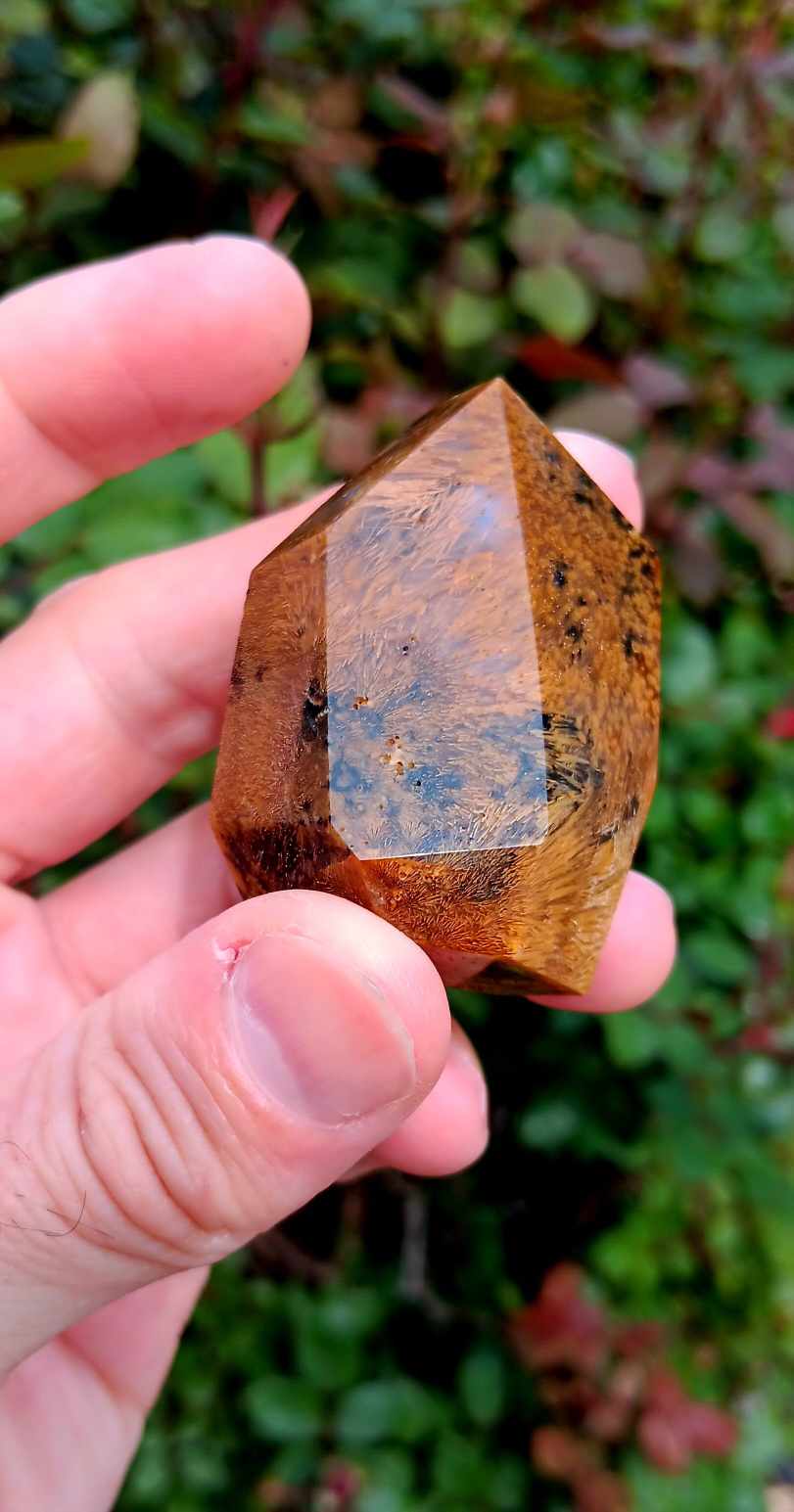 Carving/Freeform: Golden Rutilated Quartz Polished