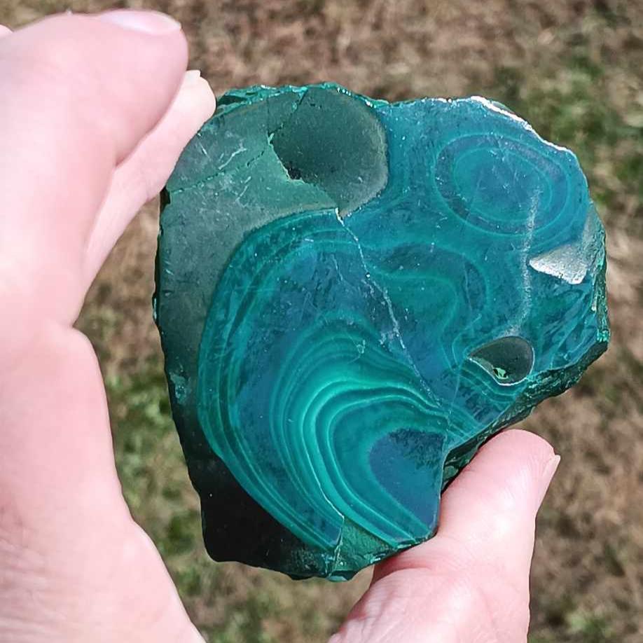 Brand New: Malachite Slab Standing Piece