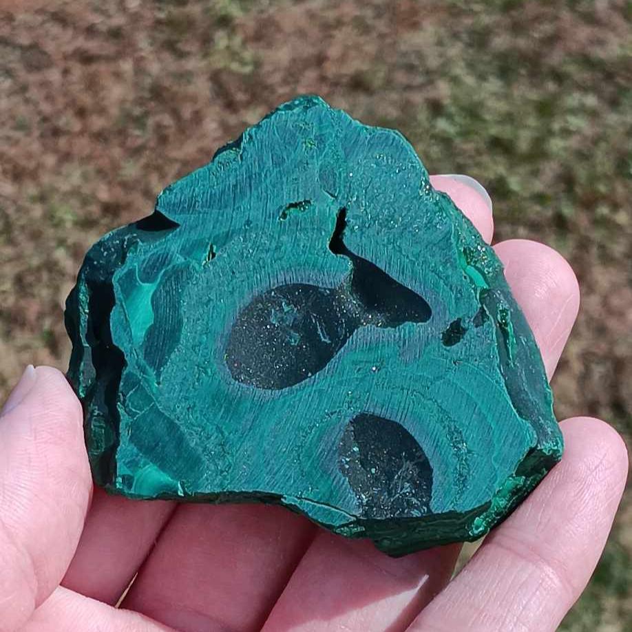 Brand New: Malachite Slab Standing Piece