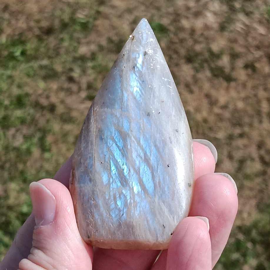 Brand New: Flash Moonstone Teardrop 3 inches