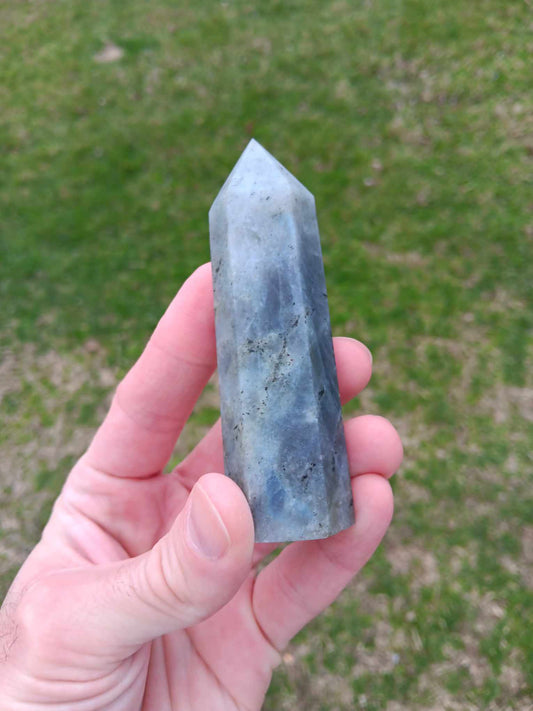 Obelisk: Flash Labradorite 3.75 Inches