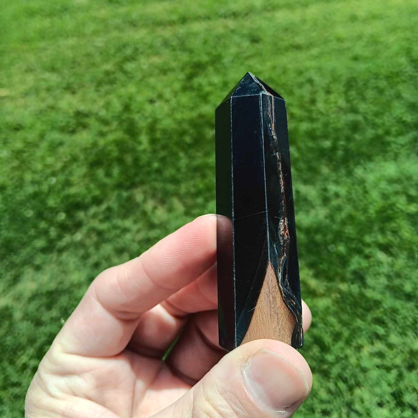 Obelisk: Blue Tigers Eye 3.25 inches