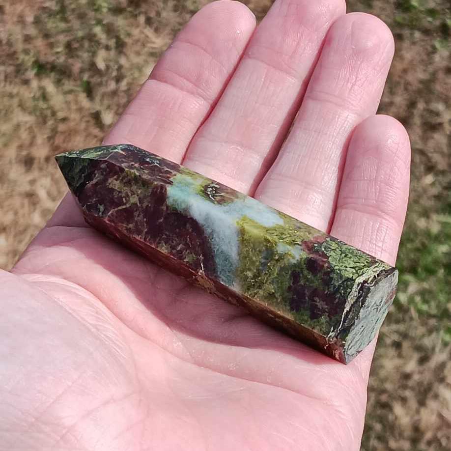 Obelisk: Dragons Blood Jasper 3.25 Inches