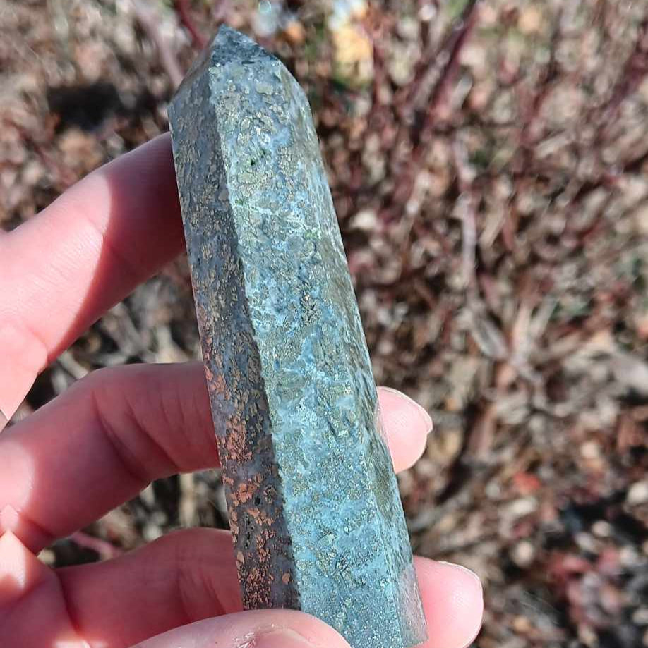 Obelisk: Pyrite "Fools Gold"  4 Inches
