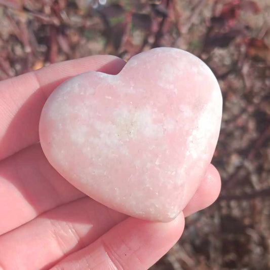 Carving: Pink Rhodonite Heart Carving