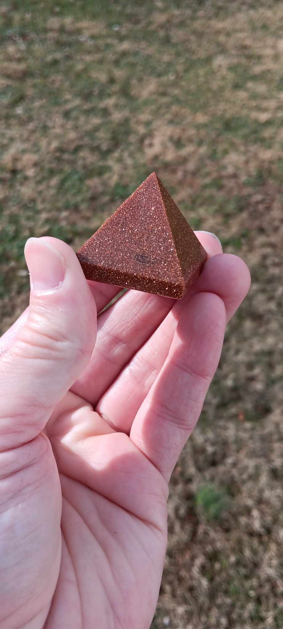 Pyramid: Red Goldstone