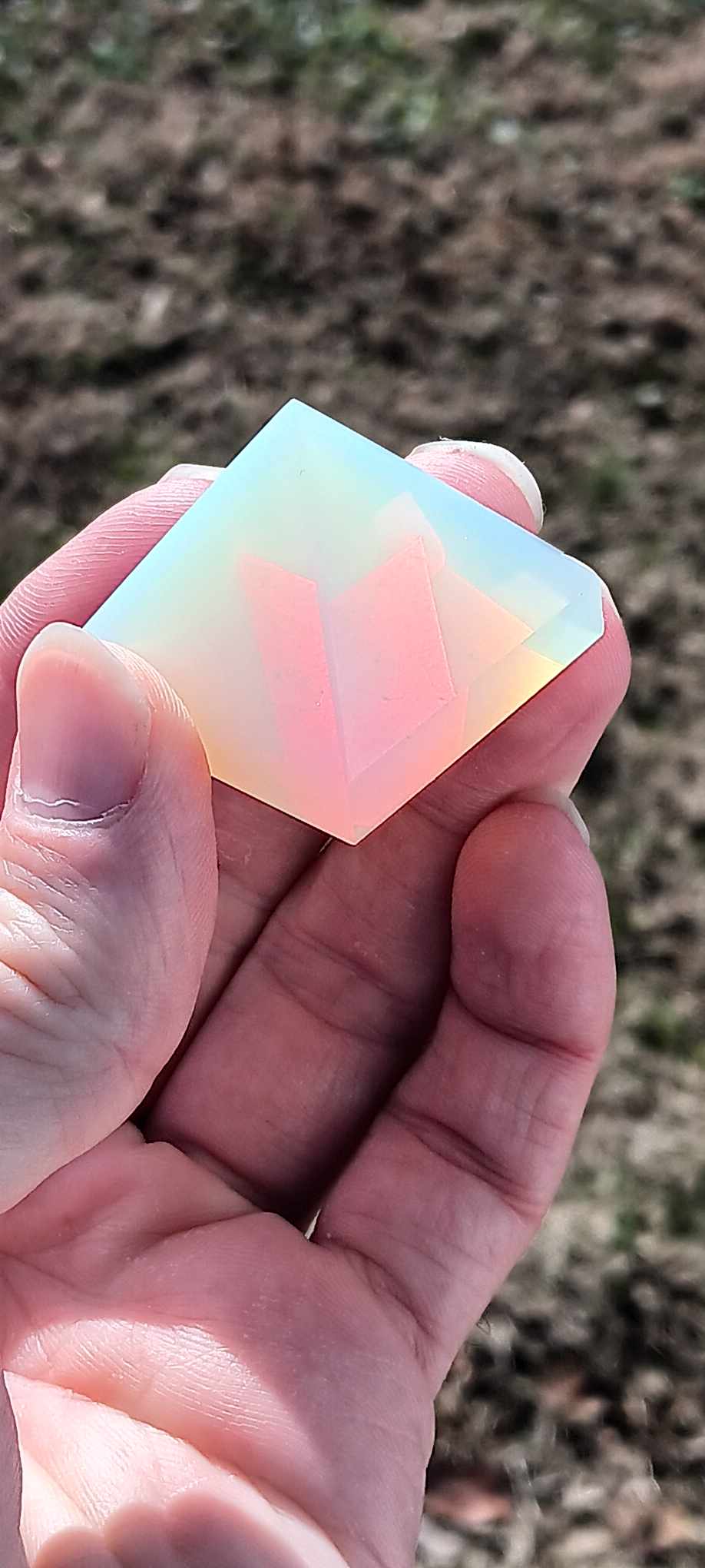 Pyramid: Opalite Frosty Orange Flash