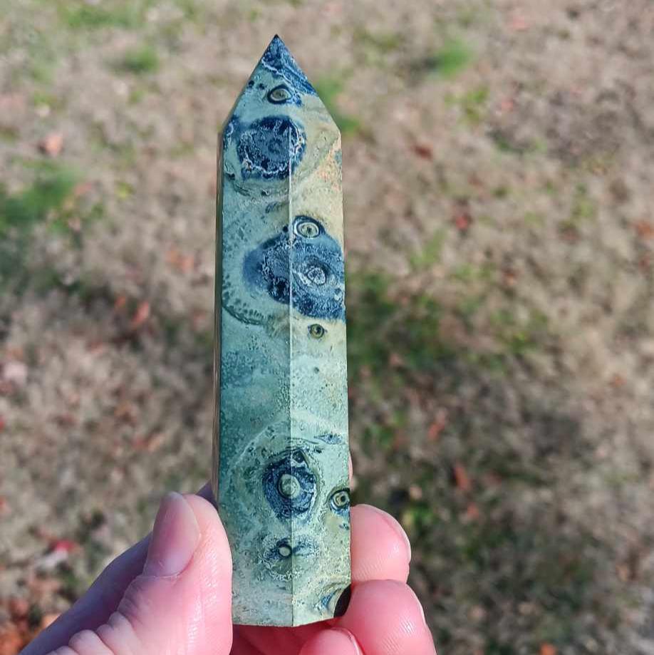 Obelisk: Kambaba Jasper Spotted 3.5 Inches