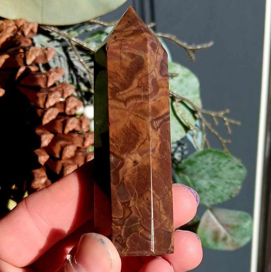 Obelisk: Volcano Agate 3.5 Inches