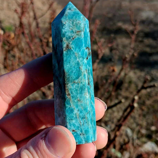 Obelisk: Blue Apatite 3.25 Inches