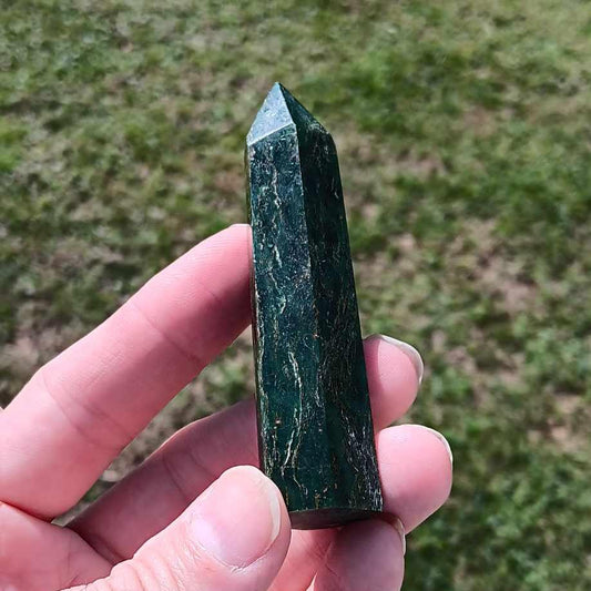 Obelisk: Green Jasper 3.25 Inches