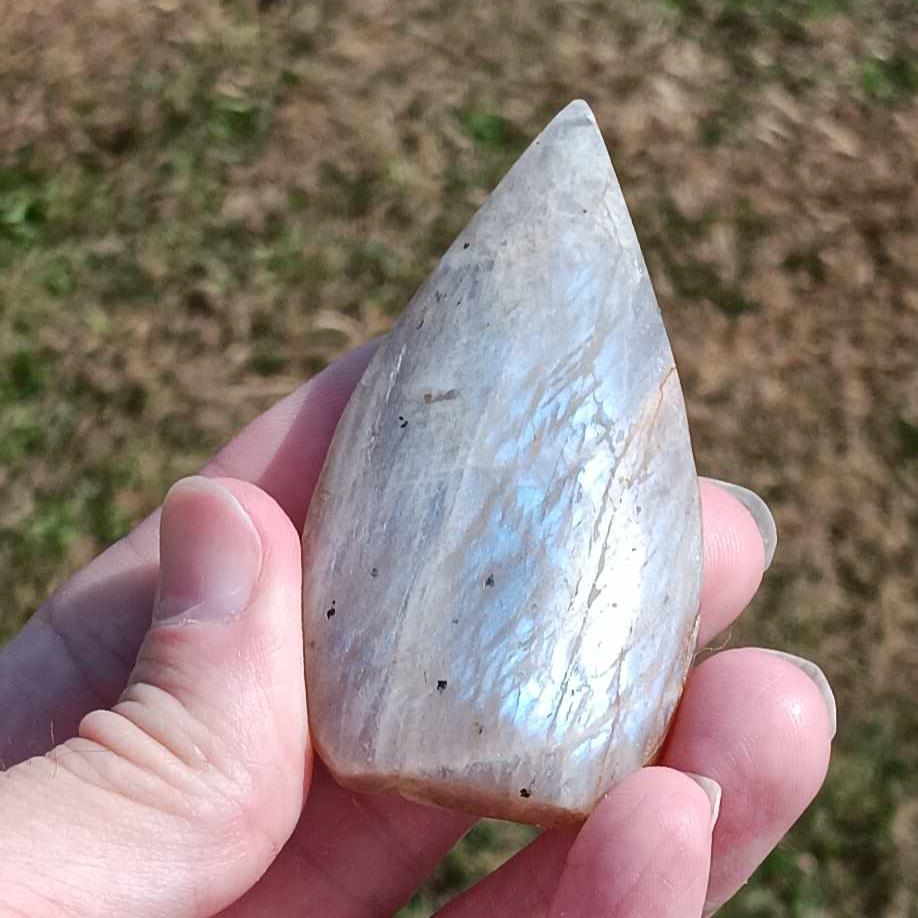 Brand New: Flash Moonstone Teardrop 3 inches