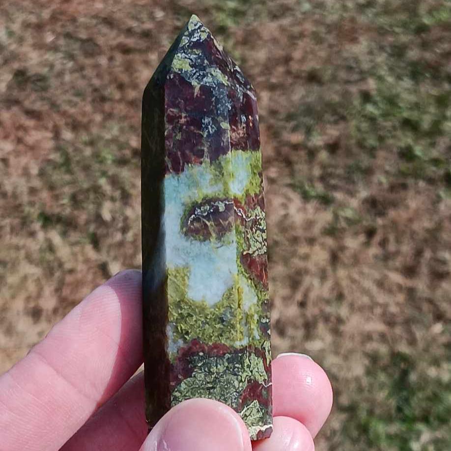 Obelisk: Dragon's Blood Jasper 3.25 inches