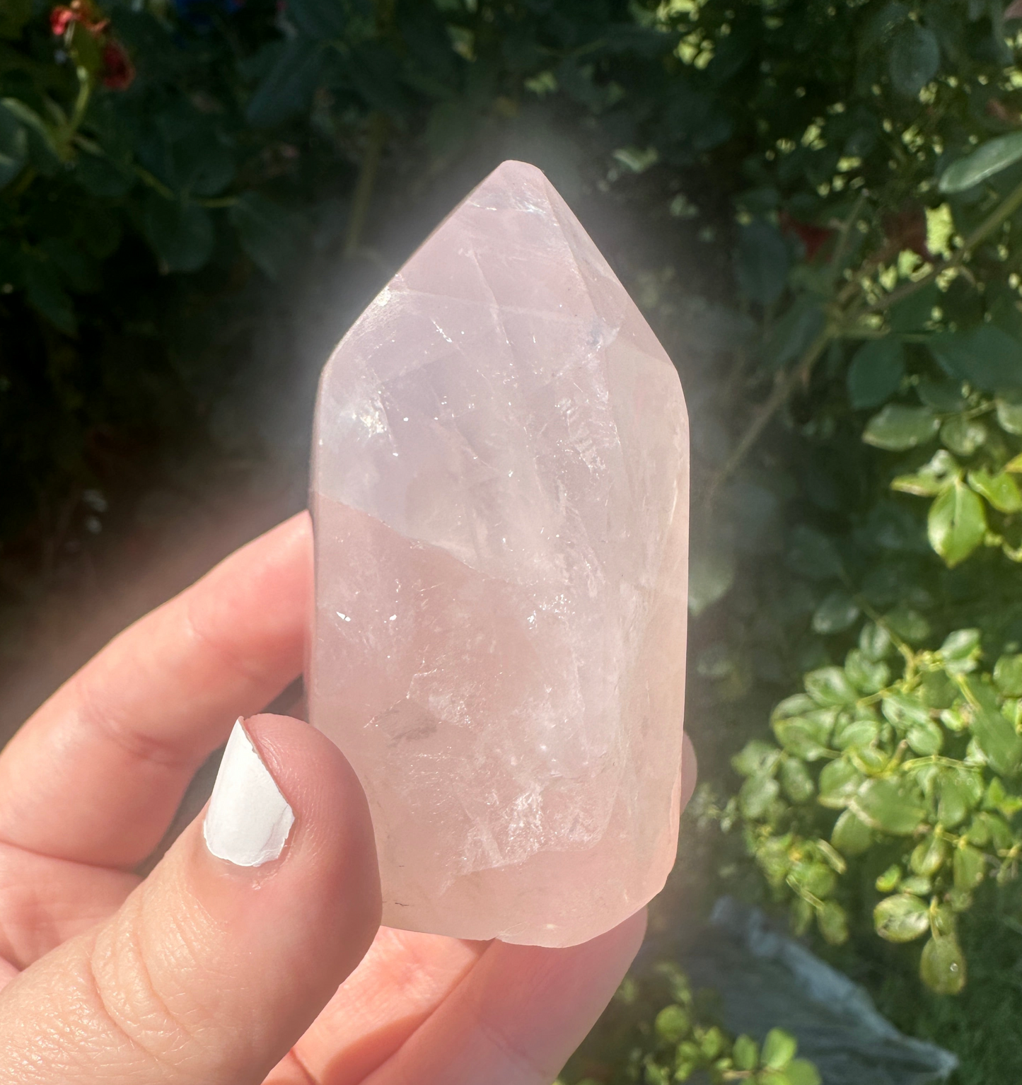 Obelisk: Large Rose Quartz 3 inches