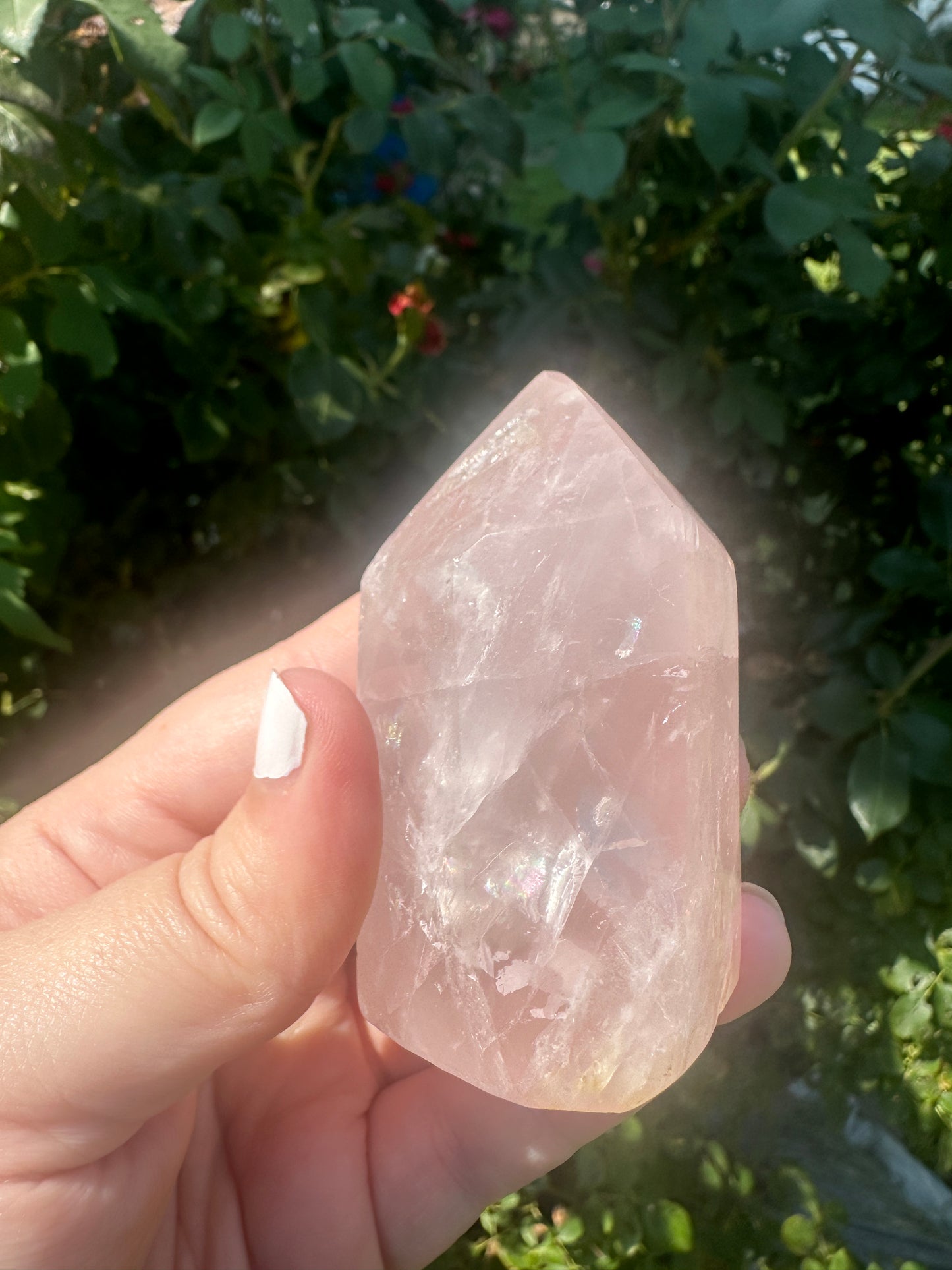 Obelisk: Large Rose Quartz 3 inches