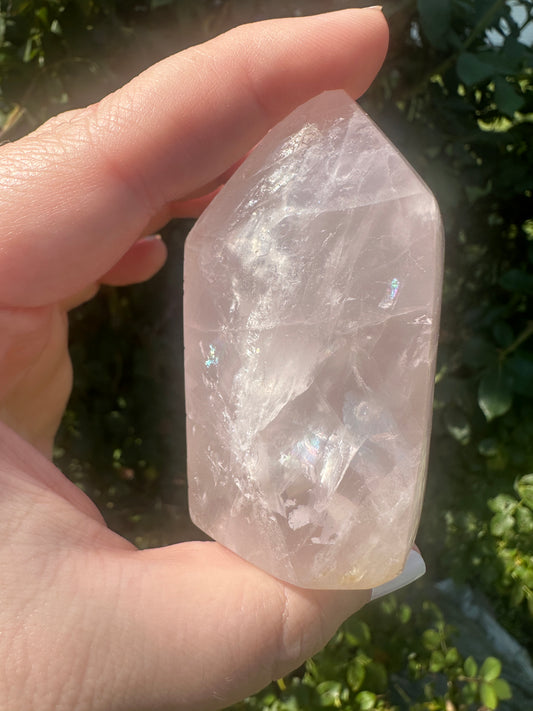 Obelisk: Large Rose Quartz 3 inches