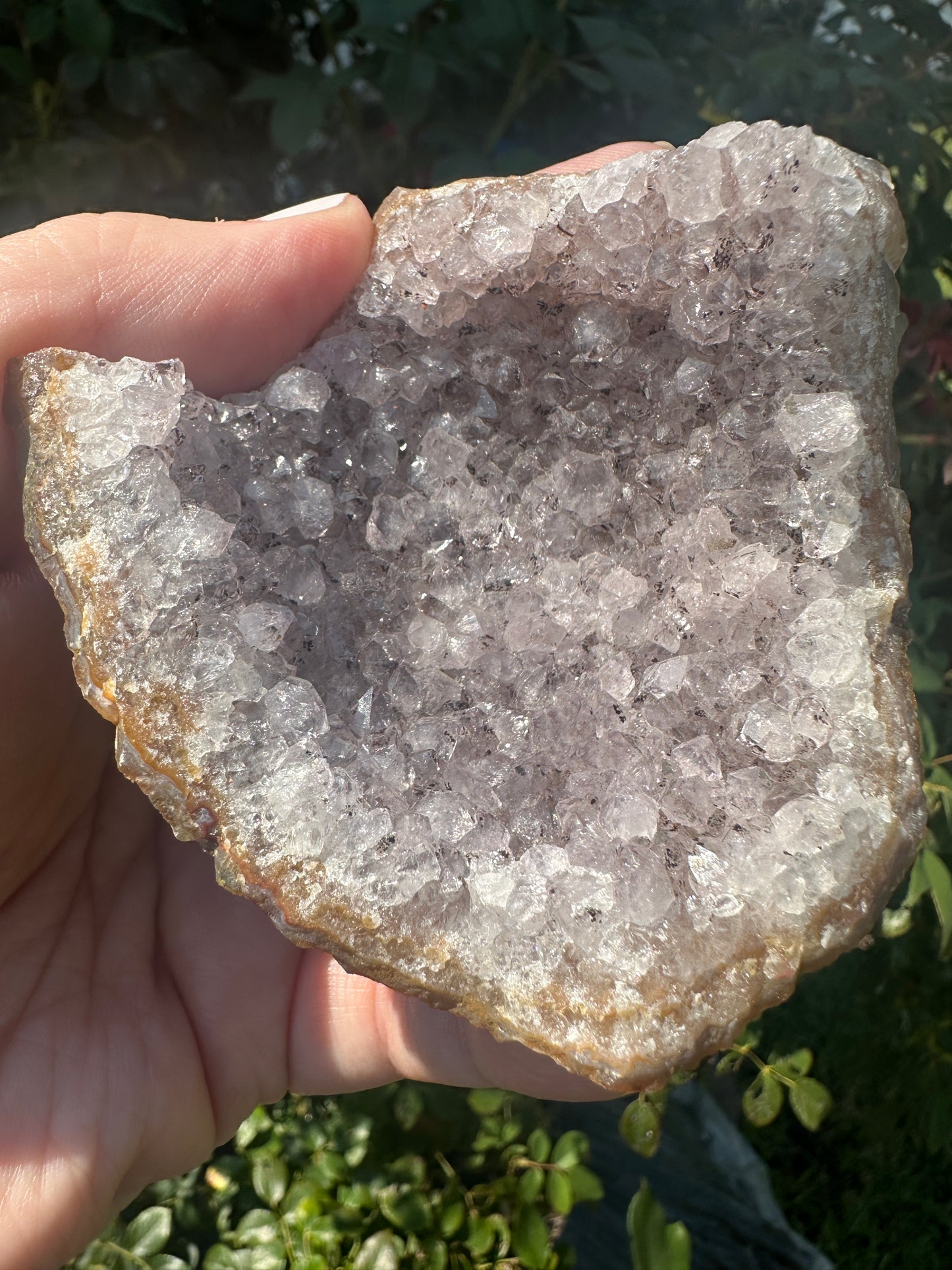 Black/Grey Amethyst "Egg-Shell" Large Cluster