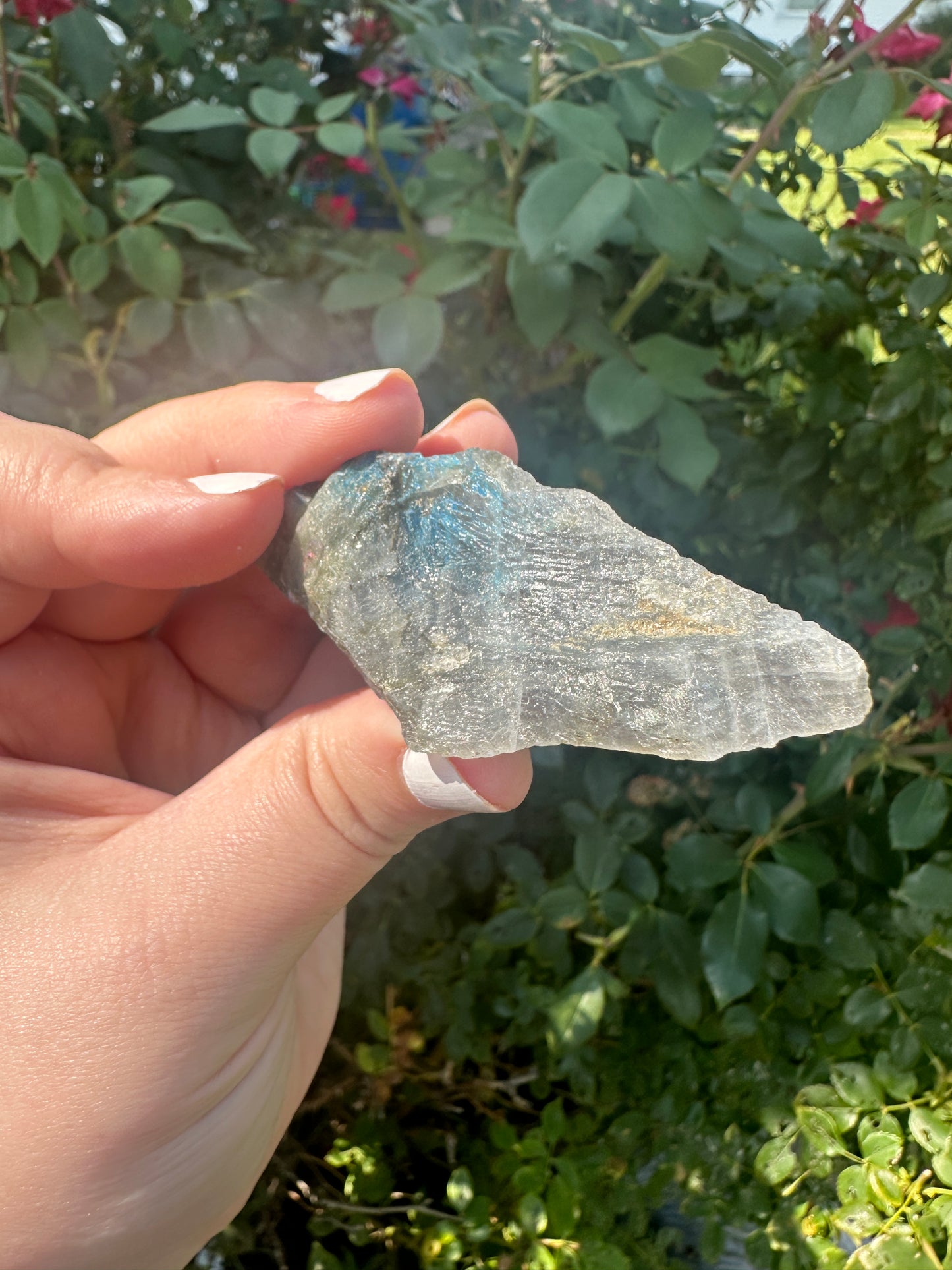 Purple Flash Labradorite Chunk