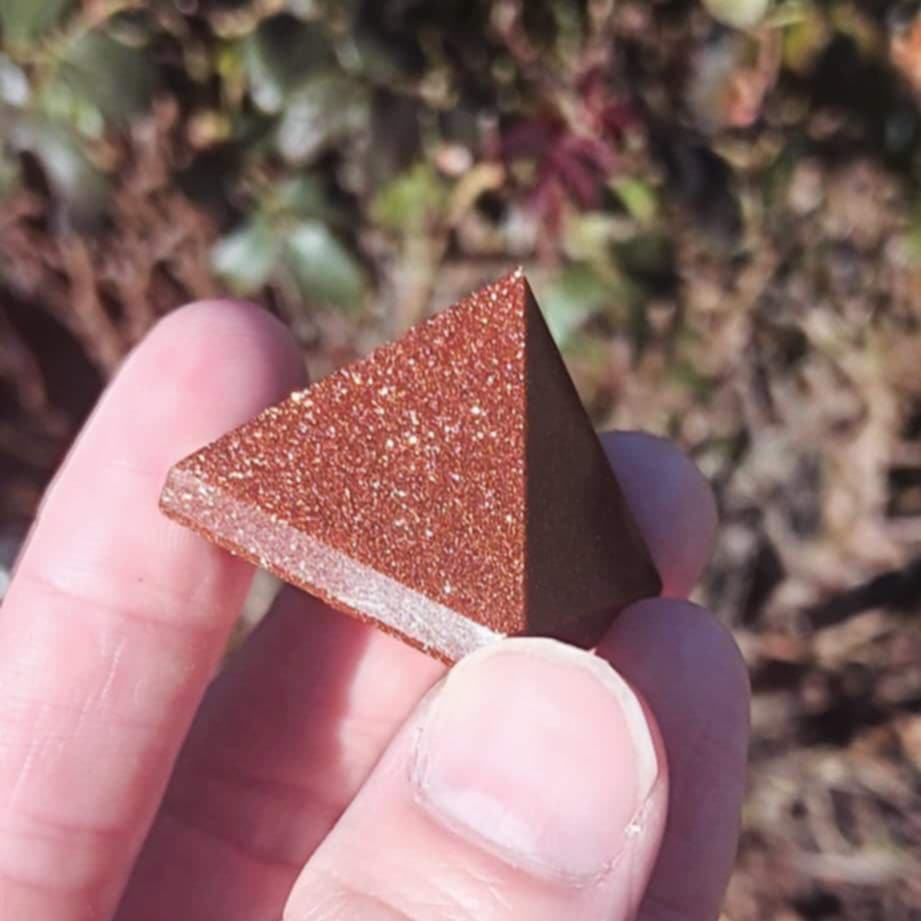 Pyramid: Red Goldstone